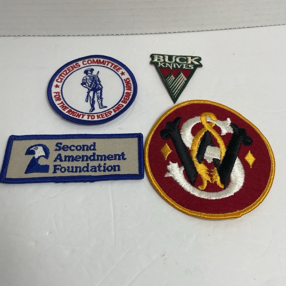 Smith Wesson Firearm 2nd Amendment Rifle Gun Patch Right To Bear Arms Buck Knife